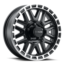 Load image into Gallery viewer, Raceline 953BM Krank 14x6in / 5x114.3 BP / 0mm Offset / 3.19mm Bore - Black &amp; Machined Wheel