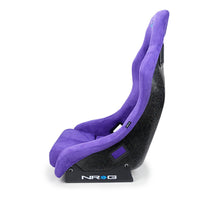 Load image into Gallery viewer, NRG FRP Bucket Seat PRISMA Edition w/ Pearlized Back Purple Alcantara - Medium