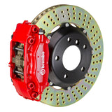 Brembo 05-11 Elise (Excl 4-Caliper Equipped) Fr GT BBK 4Pist Cast 2pc 328x28 2pc Rtr Drill-Red