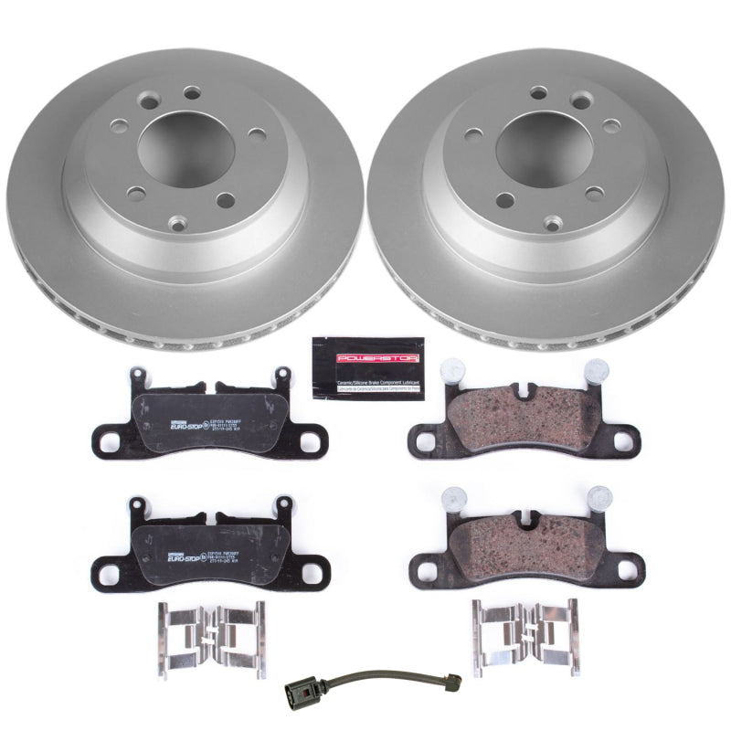 Power Stop 11-18 Porsche Cayenne Rear Euro-Stop Brake Kit