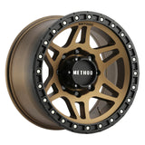 Method MR312 18x9 +18mm Offset 8x6.5 130.81mm CB Method Bronze/Black Street Loc Wheel