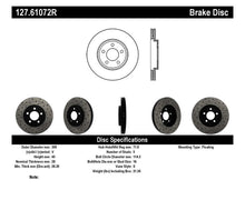 Load image into Gallery viewer, StopTech 03-09 Lincoln Town Car / 03-09 Mercury Grand Marquis Front Right Slotted &amp; Drilled Rotor