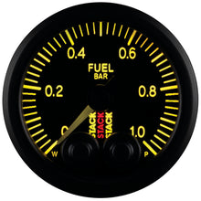 Load image into Gallery viewer, Autometer Stack 52mm 0-1 Bar M10 Male Pro-Control Fuel Pressure Gauge - Black