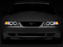 Load image into Gallery viewer, Raxiom 99-04 Ford Mustang Dual LED Halo Projector Headlights- Chrome Housing (Clear Lens)