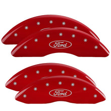 Load image into Gallery viewer, MGP 4 Caliper Covers Engraved Front &amp; Rear ST Red finish silver ch