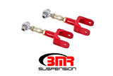 BMR 79-04 Fox Mustang Upper Control Arms On-Car Adj. Rod Ends - Red