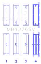 Load image into Gallery viewer, King Engine Bearings Ford 276DT/D17TED4/AJD 2.7L V6 (Size +0.10) Main Bearing Set