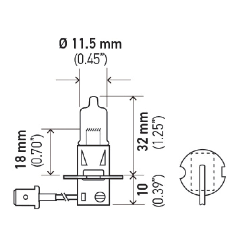 Hella Optilux H3 12V/55W XY Extreme Yellow Bulb