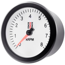 Load image into Gallery viewer, Autometer Stack Sport 88mm 0-8K RPM Tachometer - White