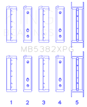 Load image into Gallery viewer, King Subaru EJ20/EJ22/EJ25 (Thrust in #5 Position) Tri-Metal Perf Main Bearing Set - Size +0.26mm