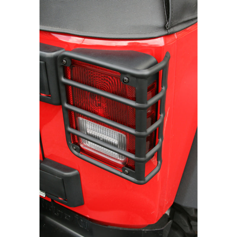 Rugged Ridge 07-18 Jeep Wrangler Black Tail Light Euro Guards