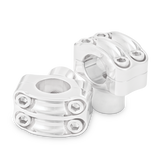 Burly Brand Reaper Riser Clamp 1-1/2in Tall for 1in Bar, Set - Chrome