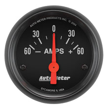 Load image into Gallery viewer, Autometer Ammeter 52mm 60A Electric Z-Series Gauge