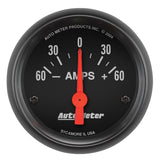 Autometer Ammeter 52mm 60A Electric Z-Series Gauge