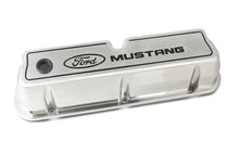 Load image into Gallery viewer, Ford Racing Ford 289/302/351W Die-Cast Valve Covers - Polished w/Black Logo