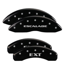 Load image into Gallery viewer, MGP 4 Caliper Covers Engraved Front Cadillac Engraved Rear ATS Black finish silver ch