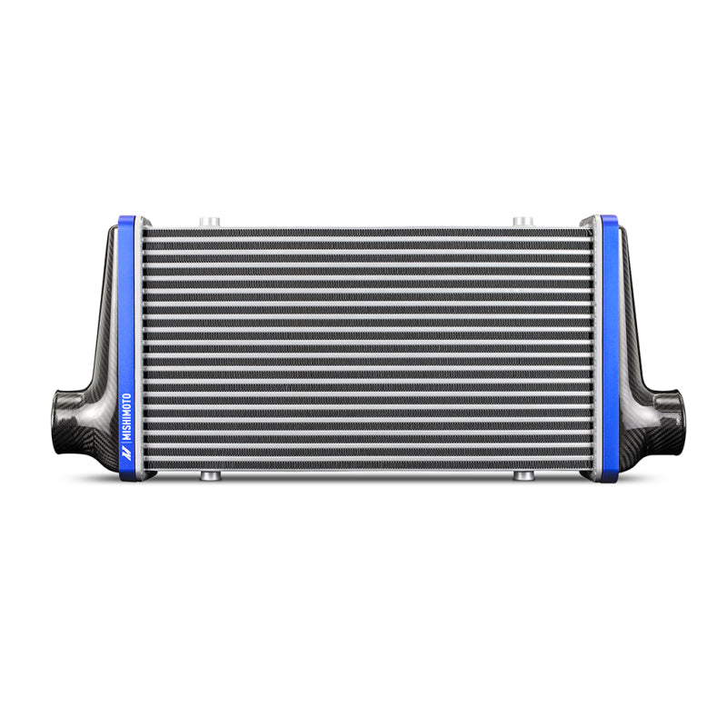 Mishimoto Universal Carbon Fiber Intercooler - Matte Tanks - 450mm Gold Core - S-Flow - GR V-Band