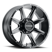 Load image into Gallery viewer, Raceline 954M Stryker 22x12in / 6x135 BP / -44mm Offset / 87.1mm Bore - Satin Black &amp; Milled Wheel