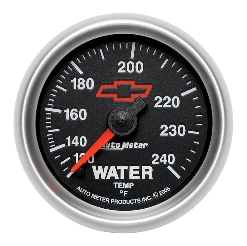 Autometer Sport-Comp II 2-1/16in 120-240 Deg Mechanical Water Temp Gauge - Bowtie Black