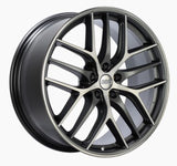 BBS CC-R 19x9.5 5x112 ET46 Satin Graphite Diamond Cut Polished Rim Protector Wheel -82mm PFS Req.