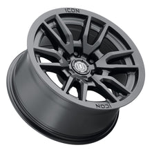 Load image into Gallery viewer, ICON Vector 6 17x8.5 6x5.5 25mm Offset 5.75in BS 95.1mm Bore Satin Black Wheel