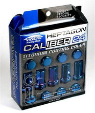 Load image into Gallery viewer, Project Kics 12X1.50 Titanium Blue Caliber Lug Nut