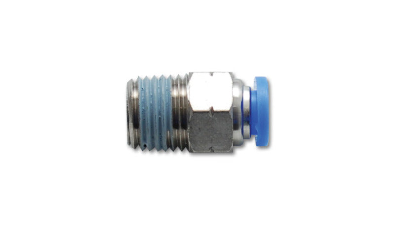 Vibrant Male Straight Pneumatic Vacuum Fitting (1/4in NPT Thread) - for 1/4in (6mm) OD tubing