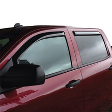 Load image into Gallery viewer, Westin 2014-2018 Chevy Silverado 1500 Crew Cab Wade In-Channel Wind Deflector 4pc - Smoke