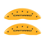 MGP 4 Caliper Covers Engraved Front Camaro Rear Gen 4/Ss Yellow Finish Black Char 1998 Chevy Camaro