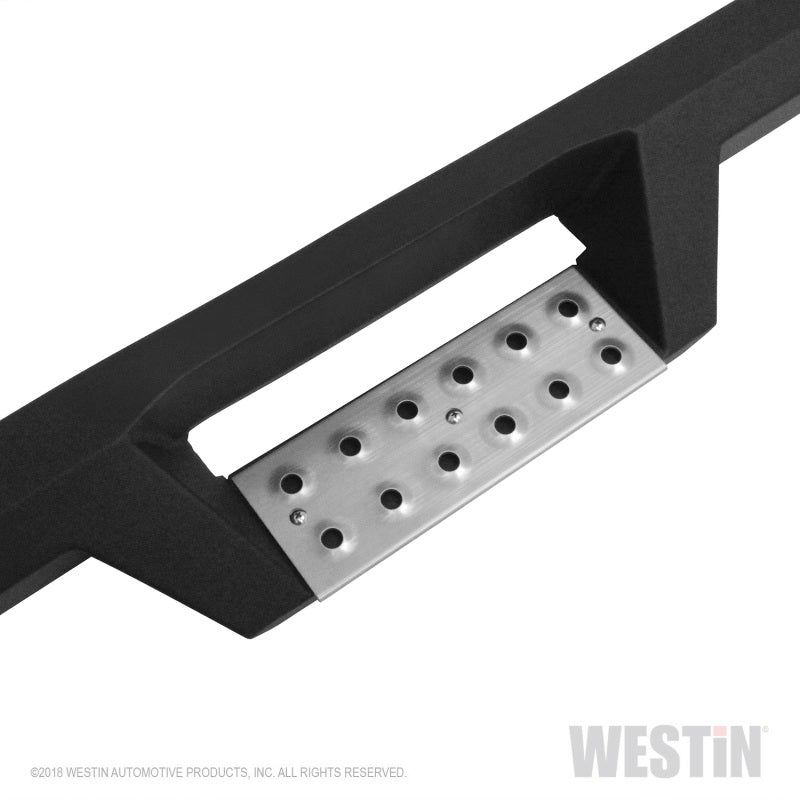 Westin 07-21 Toyota Tundra DC HDX Stainless Drop Nerf Step Bars - Tex. Blk