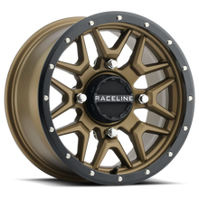 Load image into Gallery viewer, Raceline A94BZ Krank 15x7in / 4x156 BP / 10mm Offset / 132.5mm Bore - Bronze &amp; Black Lip Wheel