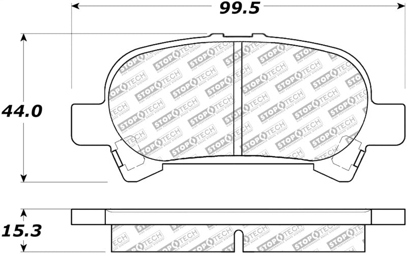 StopTech Street Select Brake Pads - Rear