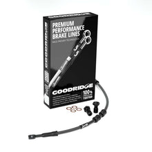 Load image into Gallery viewer, Goodridge 01-05 HD FXDL +6in Black Brake Line Kit w/Black Fittings