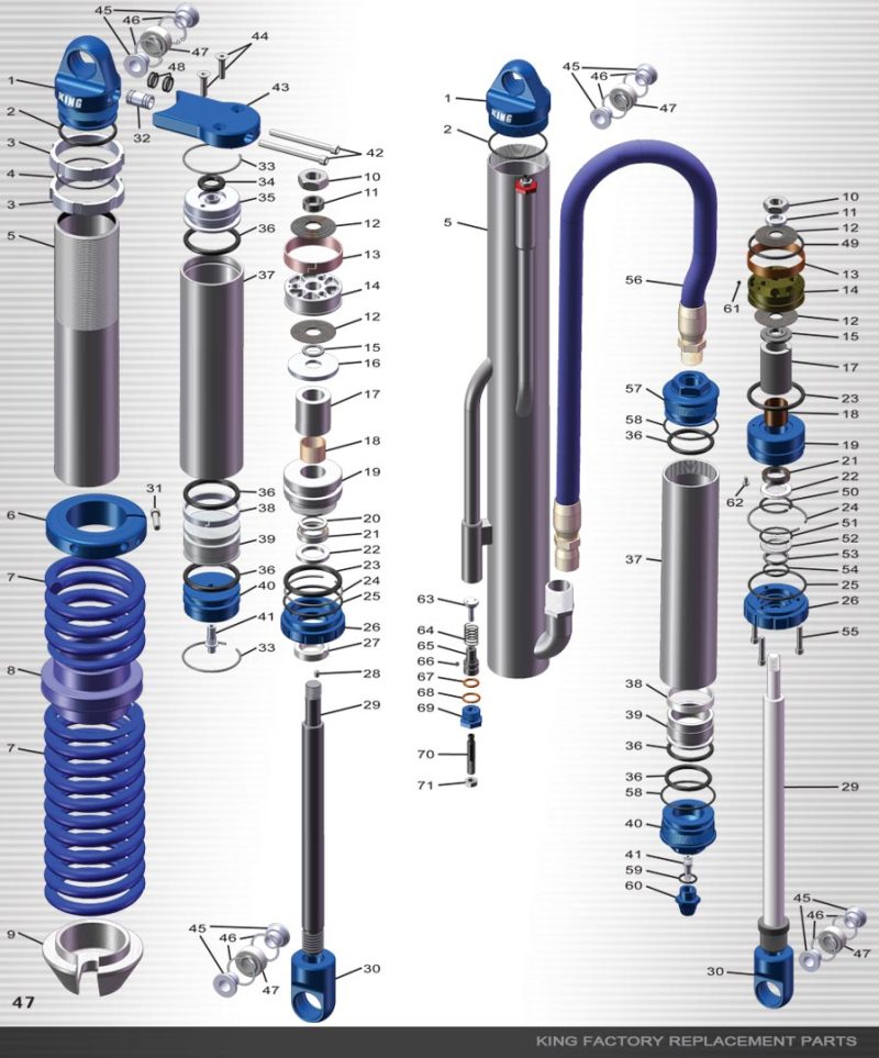 King Shocks DU Bushing 1.625 ID x 1.000 L