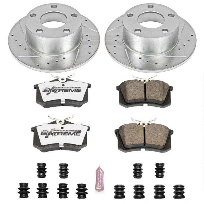 Power Stop 98-04 Audi A6 Rear Z26 Street Warrior Brake Kit