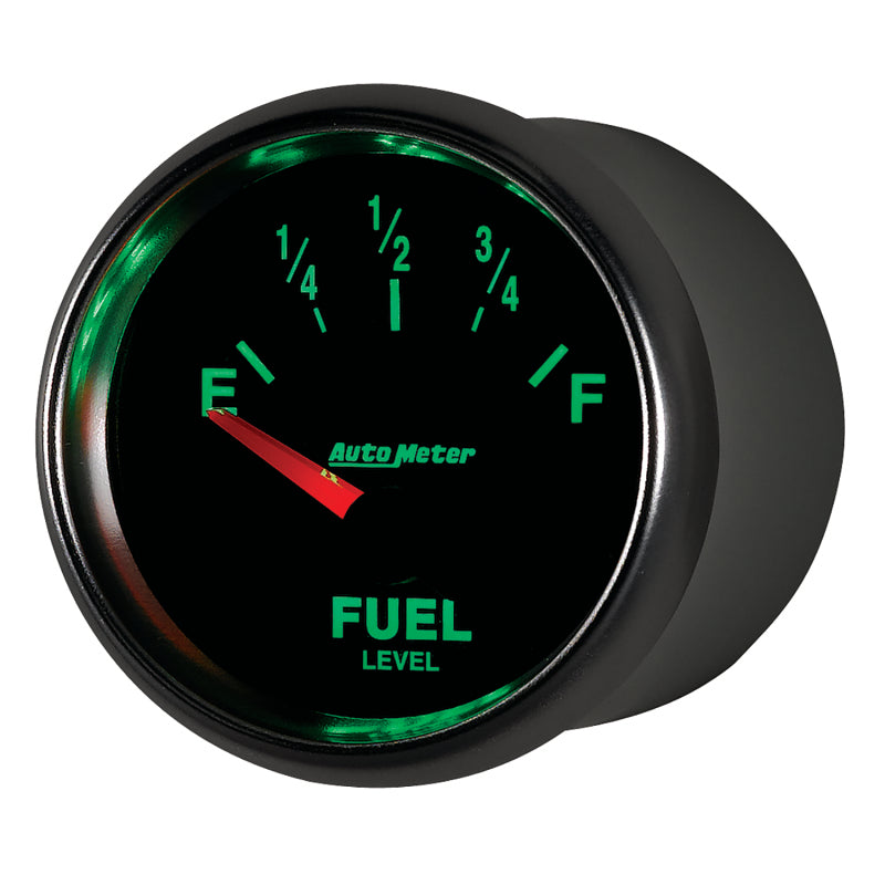 AutoMeter Gauge Fuel Level 2-1/16in. 240 Ohm(e) to 33 Ohm(f) Elec Gs