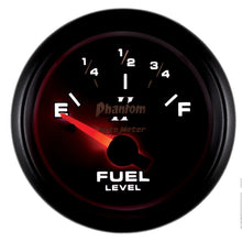 Load image into Gallery viewer, Autometer Phantom 2-1/16in 0-90 OHM Fuel Level Gauge