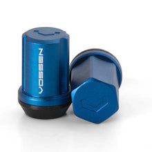 Load image into Gallery viewer, Vossen 35mm Lug Nut - 12x1.5 - 19mm Hex - Cone Seat - Blue (Set of 20)