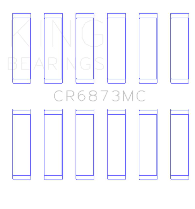 King Engine Bearings Toyota 2Gr-FE/ 3GR-FE Polymer Coated (Size 0.25) Connecting Rod Bearing Set