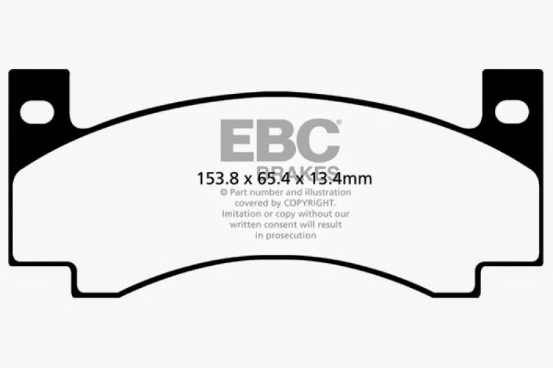 EBC 71-72 Amc Ambassador 4.2 Yellowstuff Front Brake Pads