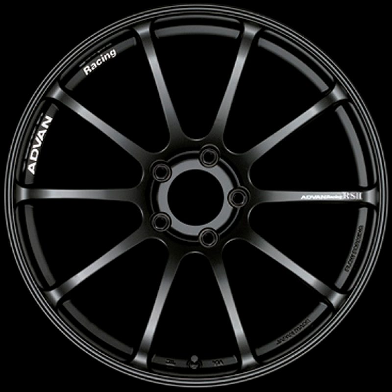 Advan RSII 17x8.0 / +50 Offset / 5x112 / 57.1mm Bore / Semi Gloss Black
