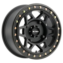 Load image into Gallery viewer, Method MR405 UTV Beadlock 15x7 / 4+3/13mm Offset / 4x156 / 132mm CB Matte Black Wheel