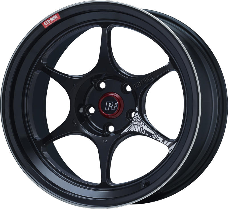 Enkei PF06 18x9.5 5x114.3 27mm Offset 75mm Bore Black Machined