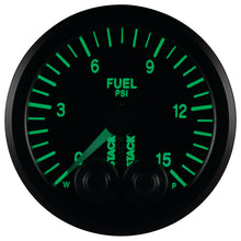 Load image into Gallery viewer, Autometer Stack 52mm 0-15 PSI 1/8in NPTF Male Pro-Control Fuel Pressure Gauge - Black