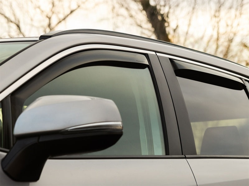 WeatherTech 08-20 Dodge Caravan Rear Side Window Deflectors - Dark Tint