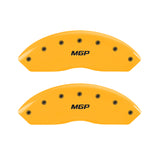 MGP 4 Caliper Covers Engraved Front & Rear MGP Yellow Finish Black Char 1988 Chevrolet Corvette