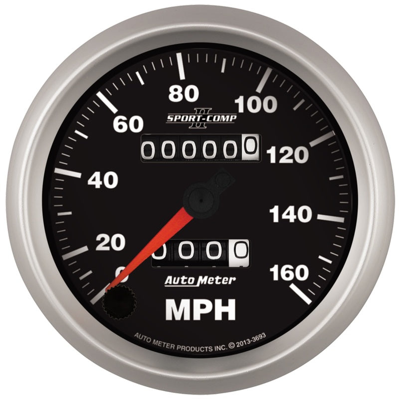 Autometer Sport-Comp II 3-3/8in 160MPH Mechanical Speedometer