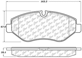 StopTech 10-18 Mercedes-Benz Sprinter 2500 Front Truck & SUV Brake Pad