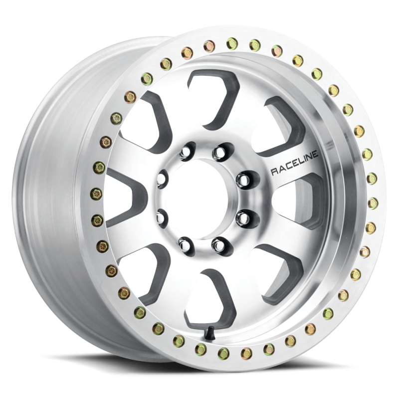 Raceline RT260M Avenger 20x10in / 5x127 BP / -38mm Offset / 83.82mm Bore - Machined Beadlock Wheel