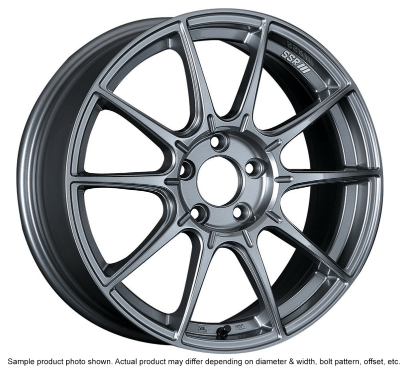 SSR GTX01 18x7.5 5x100 48mm Offset Dark Silver Wheel